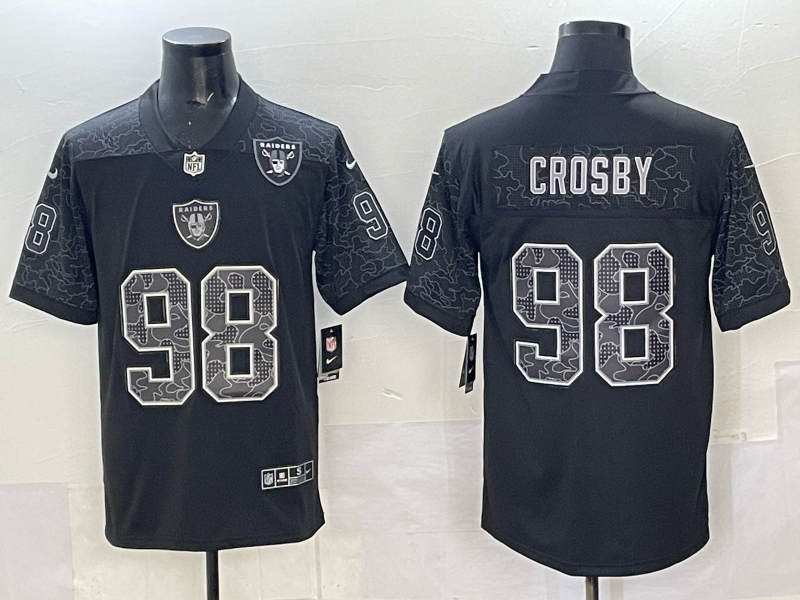 Men Oakland Raiders #98 Crosby black Nike 2025 Limited NFL Jersey 003
